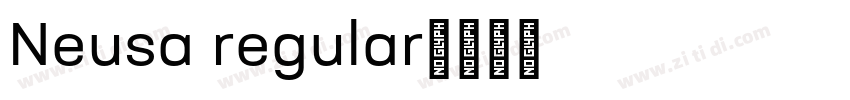 Neusa regular字体转换